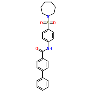 N-[4-(AZEPAN-1-YLSULFONYL)PHENYL]-4-PHENYL-BENZAMIDE molecular structure