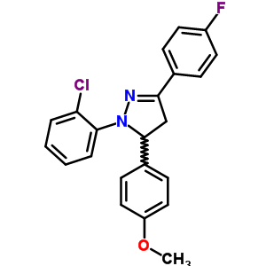 1-(2-chlorophenyl)-3-(4-fluorophenyl)-5-(4-methoxyphenyl)-4,5-dihydro-1H-pyrazole