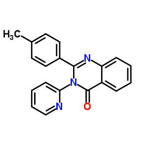 2-(4-methylphenyl)-3-(pyridin-2-yl)quinazolin-4(3H)-one molecular structure