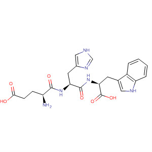 L-Tryptophan, N-(N-L-a-glutamyl-L-histidyl)- molecular structure