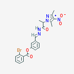 1H-PYRAZOLE-1-ACETIC ACID,A,3,5-TRIMETHYL-4-NITRO-,[[3-[(2-BROMOBENZOYL)OXY]PHENYL]METHYLENE]HYDRAZIDE