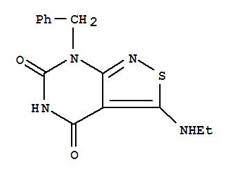 7-benzyl-3-(ethylamino)[1,2]thiazolo[3,4-d]pyrimidine-4,6(5H,7H)-dione molecular structure