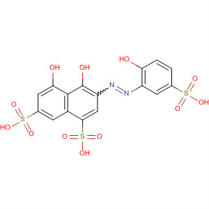 1,7-Naphthalenedisulfonic acid,4,5-dihydroxy-3-[(2-hydroxy-5-sulfophenyl)azo]- molecular structure