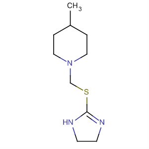 Piperidine, 1-[[(4,5-dihydro-1H-imidazol-2-yl)thio]methyl]-4-methyl- molecular structure