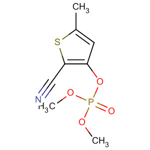 Phosphoric acid, 2-cyano-5-methyl-3-thienyl dimethyl ester molecular structure