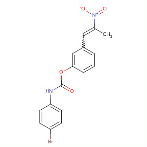 Carbamic acid, (4-bromophenyl)-, 3-(2-nitro-1-propenyl)phenyl ester molecular structure