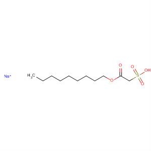 Acetic acid, sulfo-, 1-nonyl ester, sodium salt molecular structure