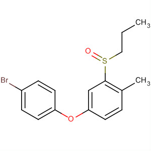Benzene, 4-(4-bromophenoxy)-1-methyl-2-(propylsulfinyl)- molecular structure