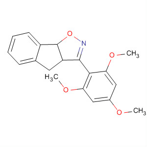 4H-Indeno[2,1-d]isoxazole, 3a,8b-dihydro-3-(2,4,6-trimethoxyphenyl)- molecular structure