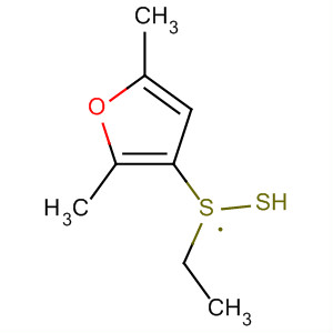 Furan, 3-(ethyldithio)-2,5-dimethyl- molecular structure