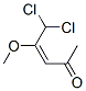 (E)-5,5-Dichloro-4-methoxy-3-penten-2-one molecular structure