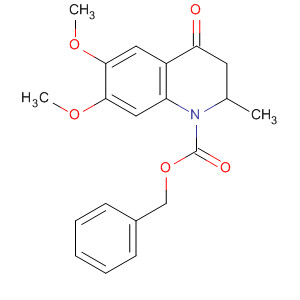 1(2H)-Quinolinecarboxylic acid,3,4-dihydro-6,7-dimethoxy-2-methyl-4-oxo-, phenylmethyl ester molecular structure