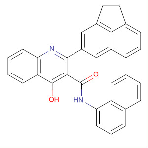 3-Quinolinecarboxamide,2-(1,2-dihydro-4-acenaphthylenyl)-4-hydroxy-N-1-naphthalenyl-