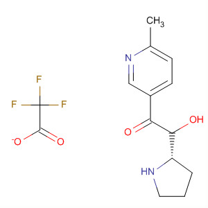 2-Pyrrolidinemethanol, 1-[(6-methyl-3-pyridinyl)carbonyl]-, (2S)-,mono(trifluoroacetate) (salt) molecular structure