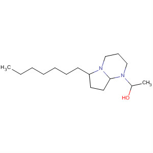 Pyrrolo[1,2-a]pyrimidine-1(2H)-ethanol, 6-heptylhexahydro- molecular structure