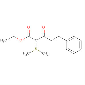Sulfonium, dimethyl-, 1-(ethoxycarbonyl)-2-oxo-4-phenylbutylide molecular structure