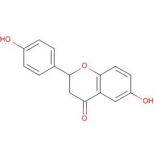 4H-1-Benzopyran-4-one, 2,3-dihydro-6-hydroxy-2-(4-hydroxyphenyl)- molecular structure