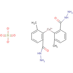 Copper(2+), bis(3-methylbenzoic acid hydrazide)-, sulfate (1:1) molecular structure
