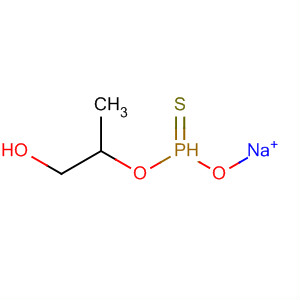 Phosphonothioic acid, O-(2-hydroxy-1-methylethyl) ester, monosodiumsalt molecular structure