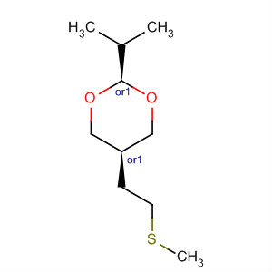 1,3-Dioxane, 2-(1-methylethyl)-5-[2-(methylthio)ethyl]-, cis-