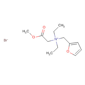 2-Furanmethanaminium, N,N-diethyl-N-(2-methoxy-2-oxoethyl)-,bromide molecular structure