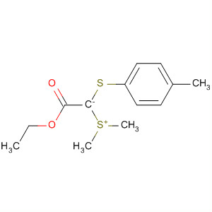 Sulfonium, dimethyl-, 2-ethoxy-1-[(4-methylphenyl)thio]-2-oxoethylide molecular structure
