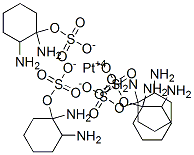 1,2-diaminocyclohexyl platinum sulfate molecular structure