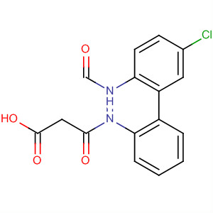 Propanoic acid,3-[[5-chloro-2-(formylamino)phenyl]phenylamino]-3-oxo- molecular structure