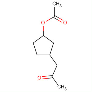 2-Propanone, 1-[3-(acetyloxy)cyclopentyl]- molecular structure