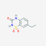 2H-1,2,4-BENZOTHIADIAZIN-3(4H)-ONE,7-ETHYL-,1,1-DIOXIDE molecular structure