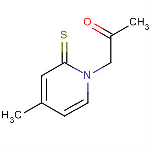 2-Propanone, 1-(4-methyl-2-thioxo-1(2H)-pyridinyl)- molecular structure
