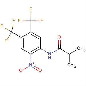 Propanamide, 2-methyl-N-[2-nitro-4,5-bis(trifluoromethyl)phenyl]- molecular structure