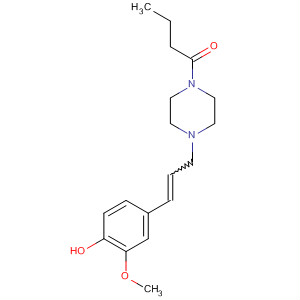 Piperazine,1-[3-(4-hydroxy-3-methoxyphenyl)-2-propenyl]-4-(1-oxobutyl)-