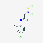 4-chloro-N-{(1E)-2-[chloro(chlorosulfanyl)amino]ethylidene}-2-methylaniline molecular structure