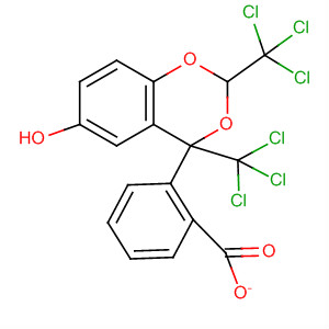 4H-1,3-Benzodioxin-6-ol, 2,4-bis(trichloromethyl)-, benzoate molecular structure