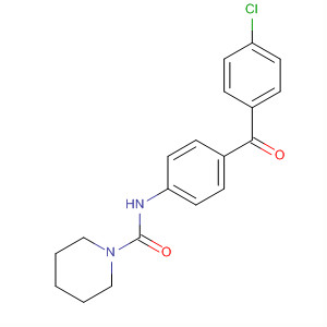 1-Piperidinecarboxamide, N-[4-(4-chlorobenzoyl)phenyl]- molecular structure