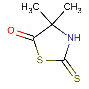 5-Thiazolidinone, 4,4-dimethyl-2-thioxo- molecular structure