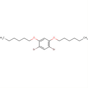 Benzene, 1,5-dibromo-2,4-bis(hexyloxy)- molecular structure