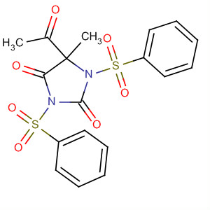 2,4-Imidazolidinedione, 5-acetyl-5-methyl-1,3-bis(phenylsulfonyl)-