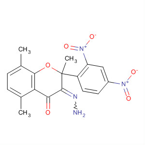 4H-1-Benzopyran-4-one, 2,3-dihydro-2,5,8-trimethyl-,(2,4-dinitrophenyl)hydrazone molecular structure