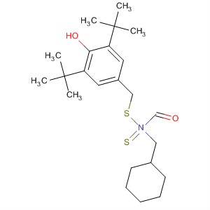 Carbamodithioic acid, cyclohexylmethyl-,[3,5-bis(1,1-dimethylethyl)-4-hydroxyphenyl]methyl ester molecular structure