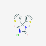 3-chloro-5,5-dithiophen-2-yl-imidazolidine-2,4-dione