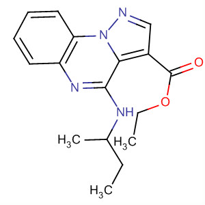 Pyrazolo[1,5-a]quinoxaline-3-carboxylic acid,4-[(1-methylpropyl)amino]-, ethyl ester molecular structure