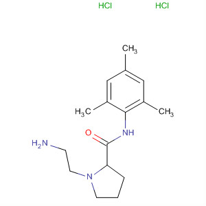 2-Pyrrolidinecarboxamide, 1-(2-aminoethyl)-N-(2,4,6-trimethylphenyl)-,dihydrochloride molecular structure