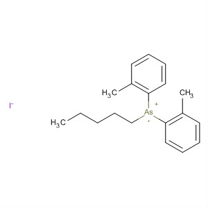 Arsonium, butylmethylbis(2-methylphenyl)-, iodide molecular structure