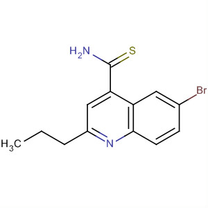 4-Quinolinecarbothioamide, 6-bromo-2-propyl- molecular structure
