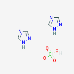 1H-1,2,4-Triazole, perchlorate (2:1) molecular structure