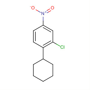 Benzene, 2-chloro-1-cyclohexyl-4-nitro- molecular structure