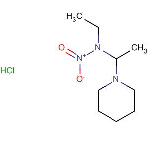 1-Piperidineethanamine, N-ethyl-N-nitro-, monohydrochloride molecular structure