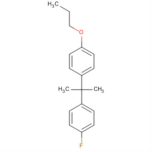Benzene, 1-fluoro-4-[1-methyl-1-(4-propoxyphenyl)ethyl]- molecular structure